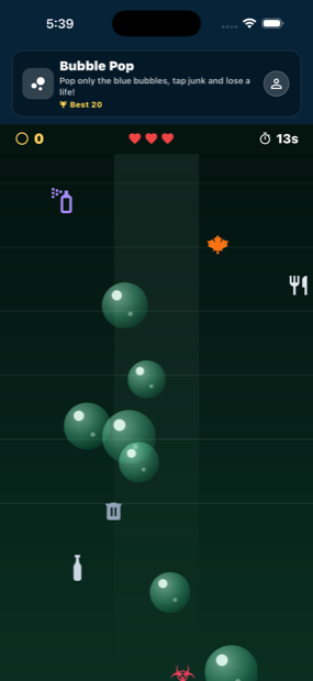 Bubble Pop being played inside GameRot